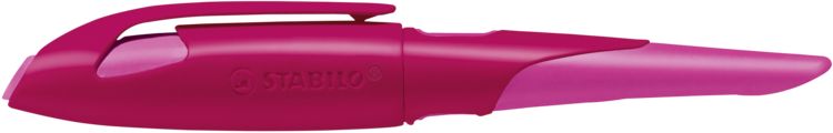 Produktbild: STABILO Ergonomischer Schulf&uuml;ller f&uuml;r Rechtsh&auml;nder mit Anf&auml;nger-Feder A -   EASYbirdy in beere/pink - Einzelstift - inklusive Patrone