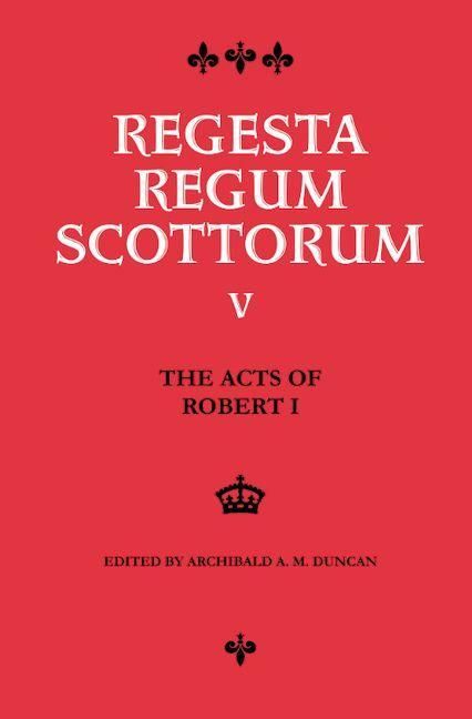 Produktbild: Acts of Robert I (1306-1329)