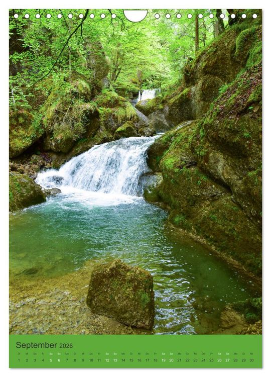 Produktbild: Wo der Wildbach rauscht im Allg&auml;u (Wandkalender 2026 DIN A4 hoch), CALVENDO Monatskalender