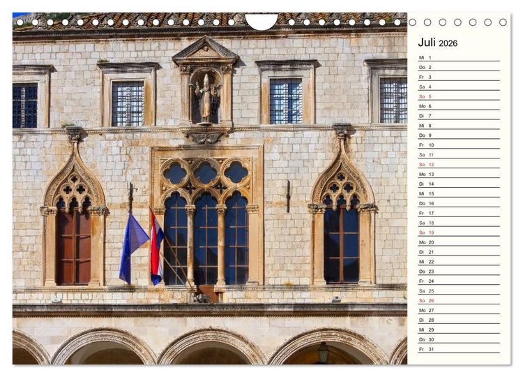 Produktbild: Dubrovnik - Perle der Adria (Wandkalender 2026 DIN A4 quer), CALVENDO Monatskalender