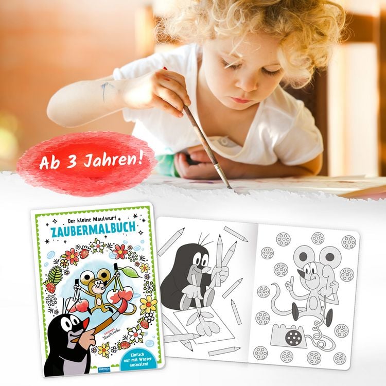 Produktbild: Tr&ouml;tsch Der kleine Maulwurf Malbuch Zaubermalbuch
