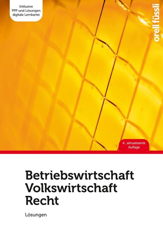 Produktbild: Betriebswirtschaft / Volkswirtschaft / Recht - L&ouml;sungen