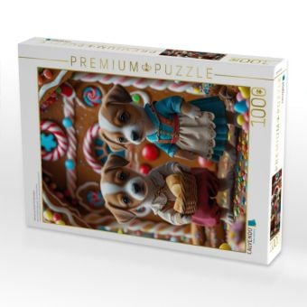 Produktbild: CALVENDO Puzzle H&auml;nsel und Gretel Hundewelpen | 1000 Teile Lege-Gr&ouml;&szlig;e 64x48cm Foto-Puzzle f&uuml;r gl&uuml;ckliche Stunden