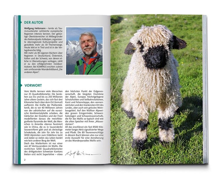 Produktbild: KOMPASS Wanderf&uuml;hrer Wallis, 80 Touren