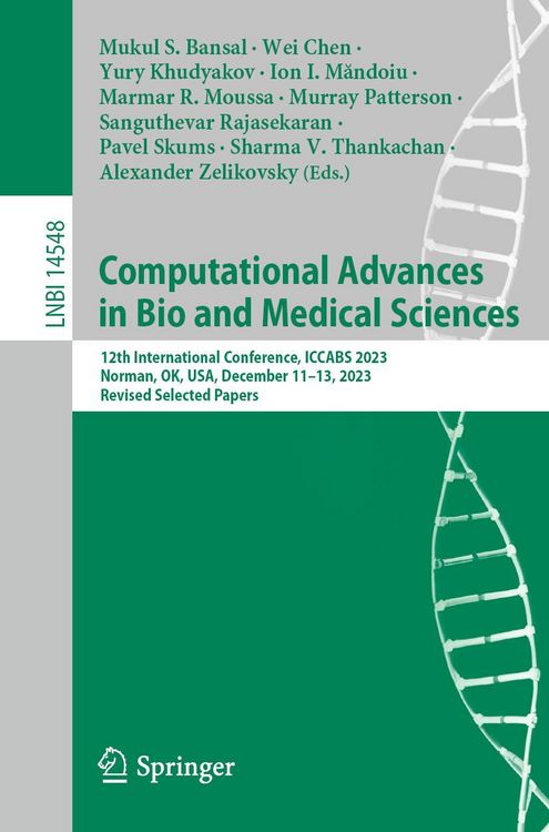 Produktbild: Computational Advances in Bio and Medical Sciences