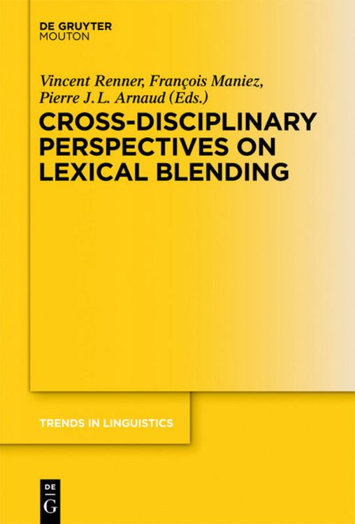 Produktbild: Cross-Disciplinary Perspectives on Lexical Blending