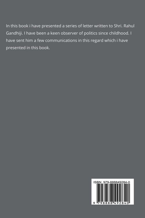 Produktbild: Letters from a follower, Charu Gupta, to the leader, 'Mr. Rahul Gandhi'.