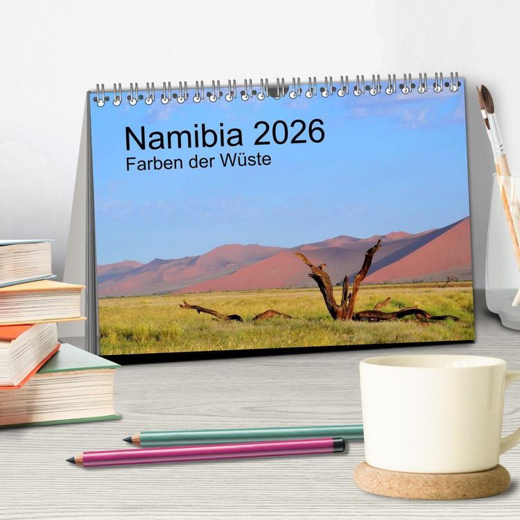 Produktbild: Namibia 2026 Farben der W&uuml;ste (Tischkalender 2026 DIN A5 quer), CALVENDO Monatskalender