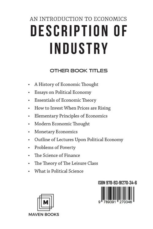 Produktbild: An Introduction To Economics Description Of Industry
