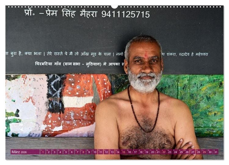 Produktbild: Char Dham - hinduistische Pilgerreise im Himalaya (Wandkalender 2026 DIN A2 quer), CALVENDO Monatskalender