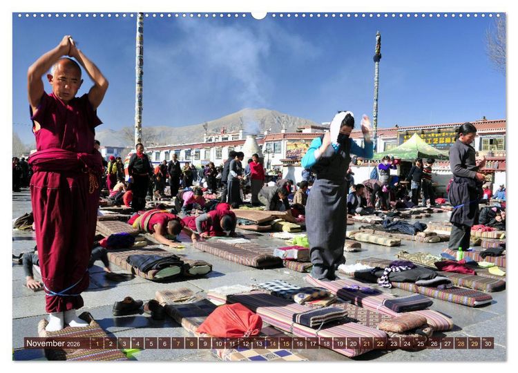 Produktbild: Tibet bewegt (hochwertiger Premium Wandkalender 2026 DIN A2 quer), Kunstdruck in Hochglanz