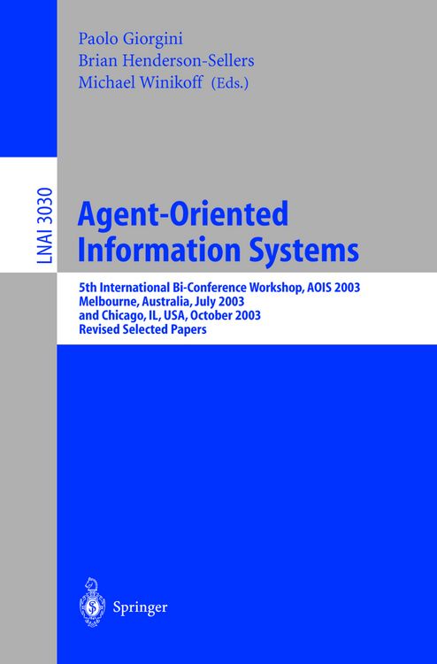 Produktbild: Agent-Oriented Information Systems