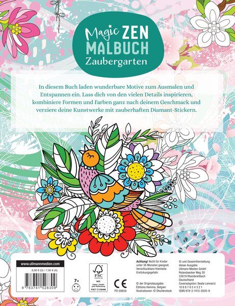 Produktbild: Magic Zen Malbuch - Zaubergarten