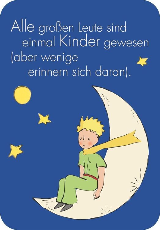 Der Kleine Prinz. 50 Glückskärtchen für jeden Tag
