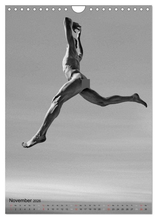 Produktbild: JUMP! ATHLETISCHE M&Auml;NNERAKTE (Wandkalender 2026 DIN A4 hoch), CALVENDO Monatskalender