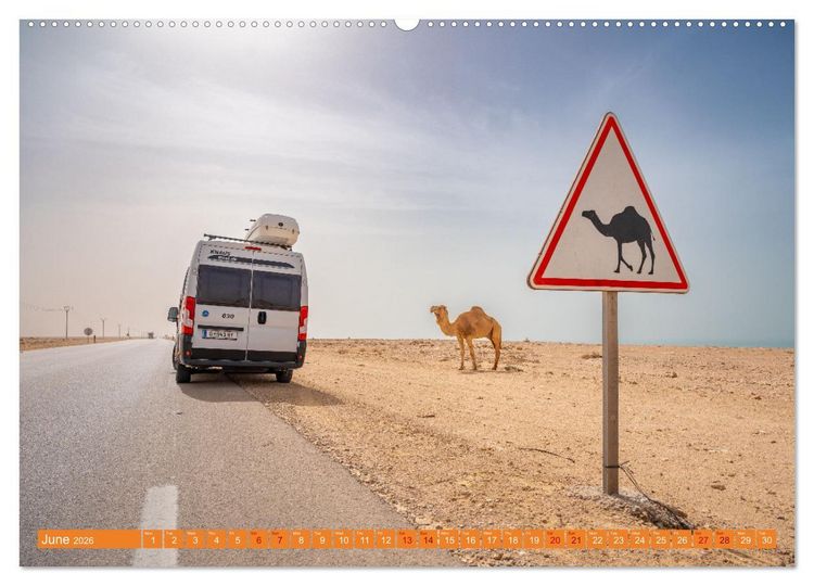 Produktbild: Van Life Road Trip Morocco (Wall Calendar 2026 DIN A2 landscape), CALVENDO 12 Month Wall Calendar