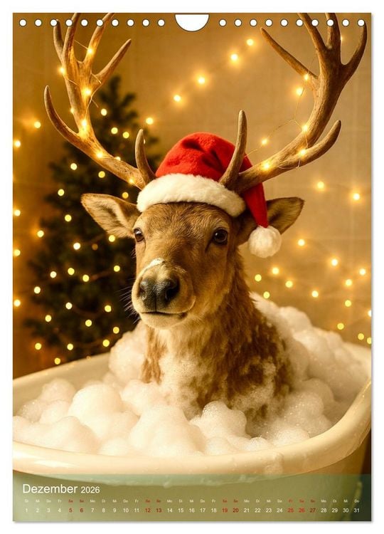 Produktbild: Tiere, Schaum und gute Laune (Wandkalender 2026 DIN A4 hoch), CALVENDO Monatskalender