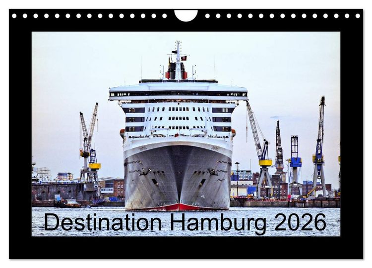 Produktbild: Destination Hamburg 2026 (Wall Calendar 2026 DIN A4 landscape), CALVENDO 12 Month Wall Calendar