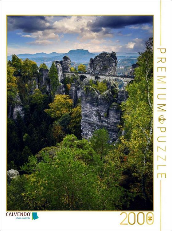 Produktbild: CALVENDO Puzzle Basteibr&uuml;cke | 2000 Teile Lege-Gr&ouml;&szlig;e 90x67cm Foto-Puzzle f&uuml;r gl&uuml;ckliche Stunden