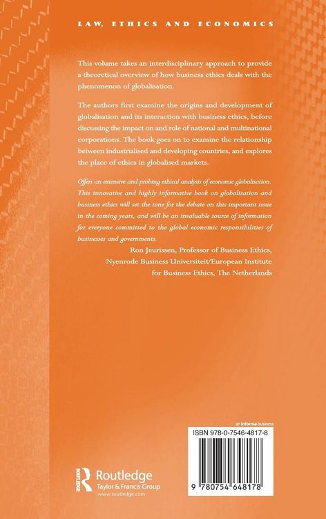 Produktbild: Globalisation and Business Ethics