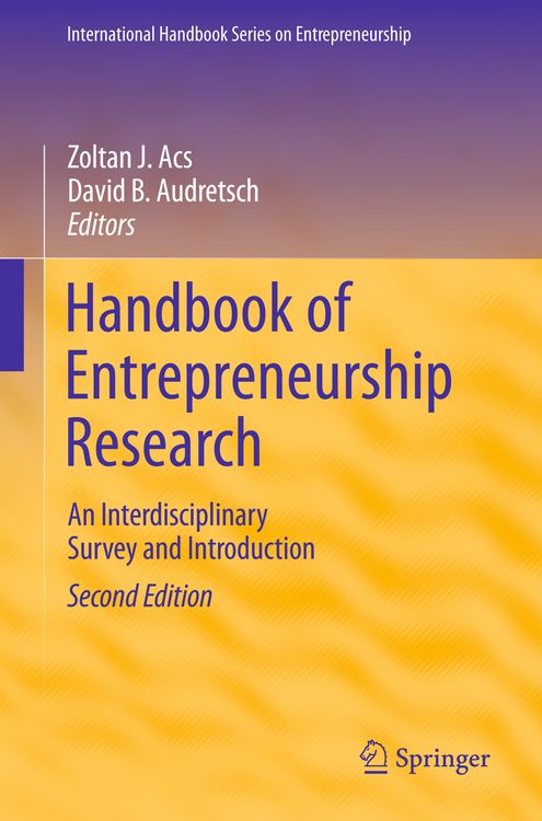 Produktbild: Handbook of Entrepreneurship Research