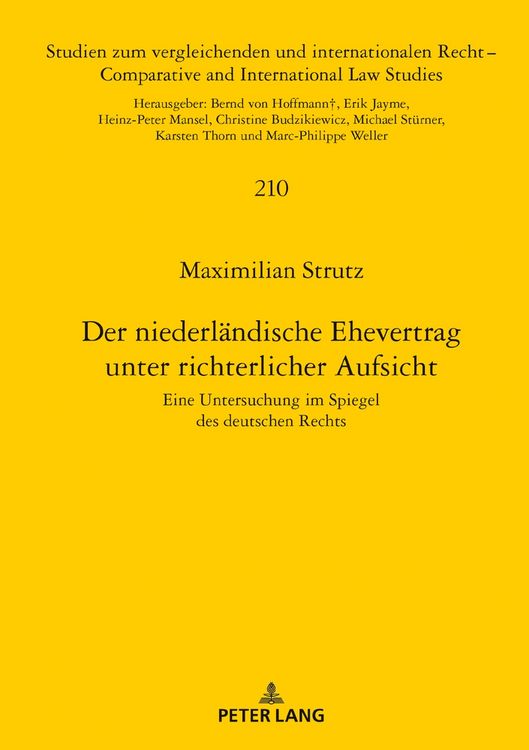 Produktbild: Der niederl&auml;ndische Ehevertrag unter richterlicher Aufsicht