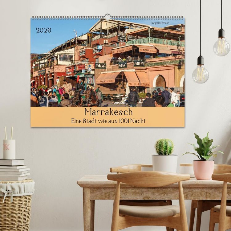 Produktbild: Marrakesch - Eine Stadt wie aus 1001 Nacht (Wandkalender 2026 DIN A2 quer), CALVENDO Monatskalender