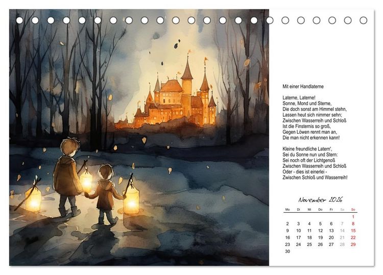Produktbild: Gedichte von Theodor Storm (Tischkalender 2026 DIN A5 quer), CALVENDO Monatskalender
