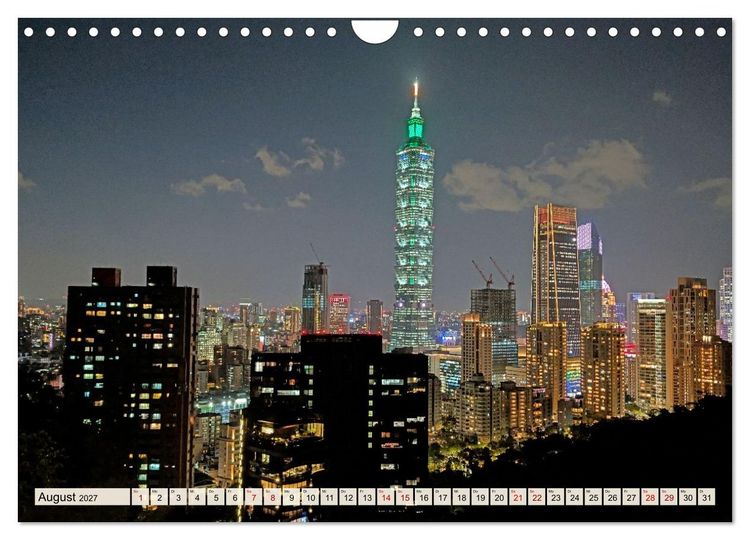 Produktbild: Taipeh &ndash; Tradition trifft Moderne (Wandkalender 2027 DIN A4 quer), CALVENDO Monatskalender