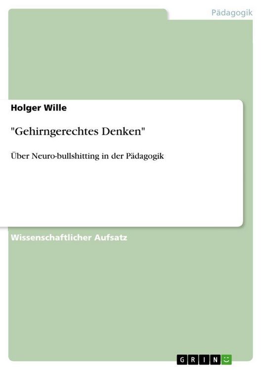 Produktbild: "Gehirngerechtes Denken"
