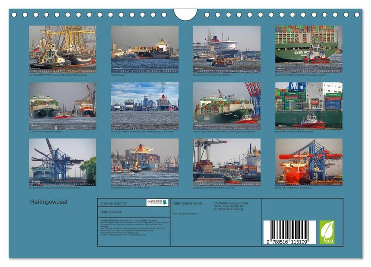 Produktbild: Hafengewusel (Wandkalender 2026 DIN A4 quer), CALVENDO Monatskalender