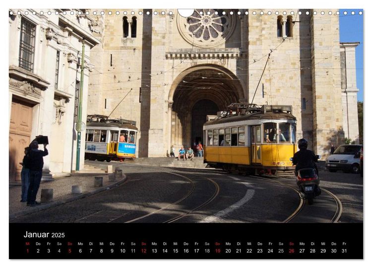 Produktbild: Mit der Tram durch Lissabon (Wandkalender 2025 DIN A3 quer), CALVENDO Monatskalender