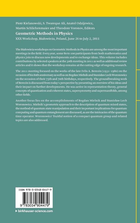 Produktbild: Geometric Methods in Physics
