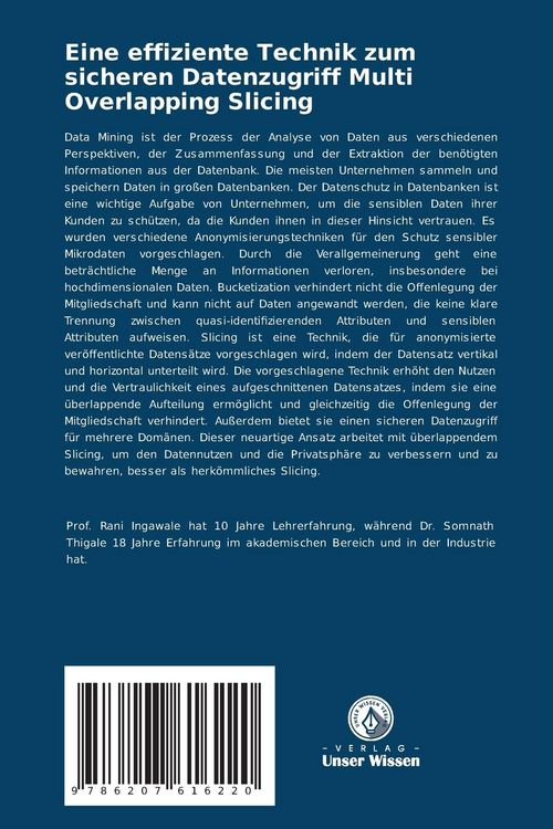 Produktbild: Eine effiziente Technik zum sicheren Datenzugriff Multi Overlapping Slicing