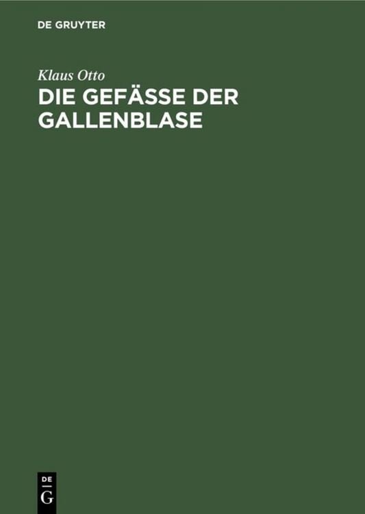 Produktbild: Die Gef&auml;&szlig;e der Gallenblase