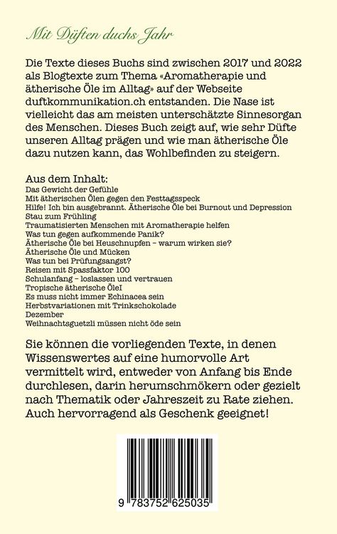 Produktbild: Mit D&uuml;ften durchs Jahr