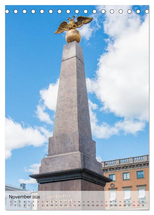 Produktbild: Helsinki - Sehensw&uuml;rdigkeiten (Tischkalender 2026 DIN A5 hoch), CALVENDO Monatskalender