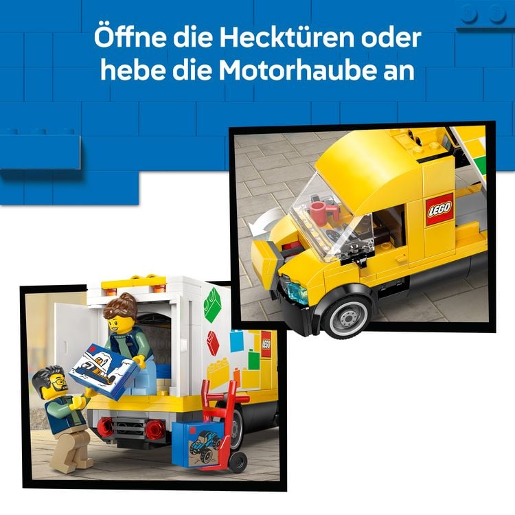 Produktbild: LEGO City 60500 Der LEGO Lieferwagen, Spielzeug f&uuml;r Kinder ab 6 Jahren