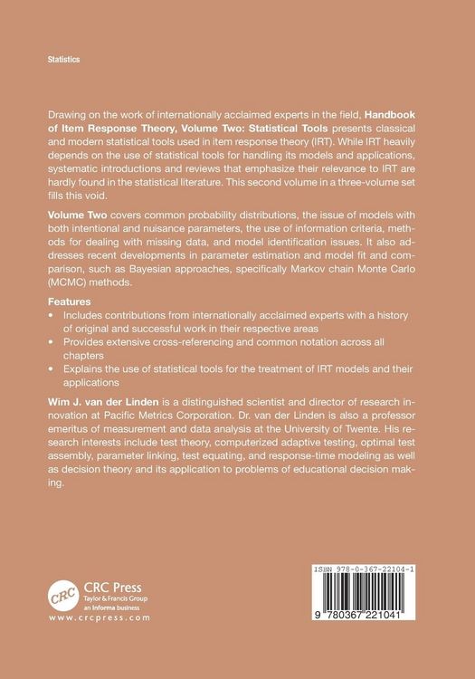 Produktbild: Handbook of Item Response Theory