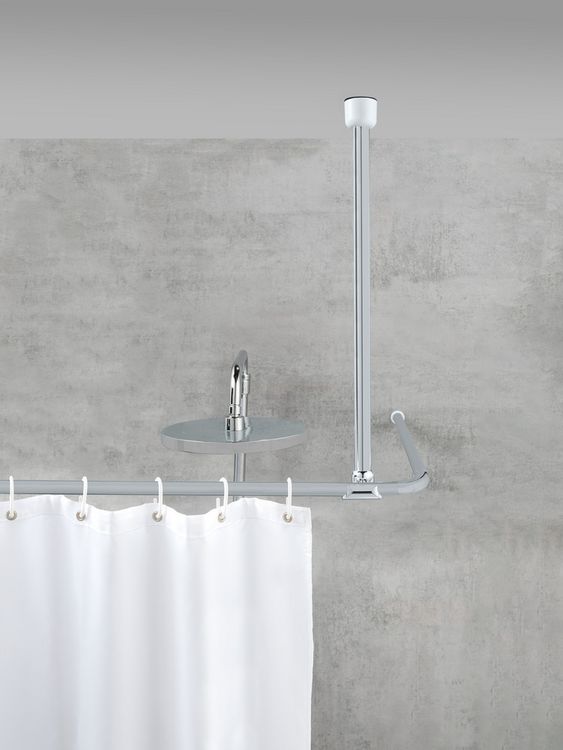 Produktbild: Deckenst&uuml;tze f&uuml;r Teleskop-Duschstange Chrom, f&uuml;r Stangen mit &Oslash; 2 / 2,5 cm