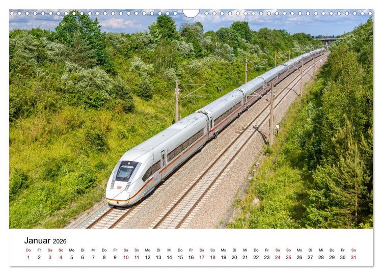 Produktbild: Eisenbahn in Deutschland (Wandkalender 2026 DIN A3 quer), CALVENDO Monatskalender