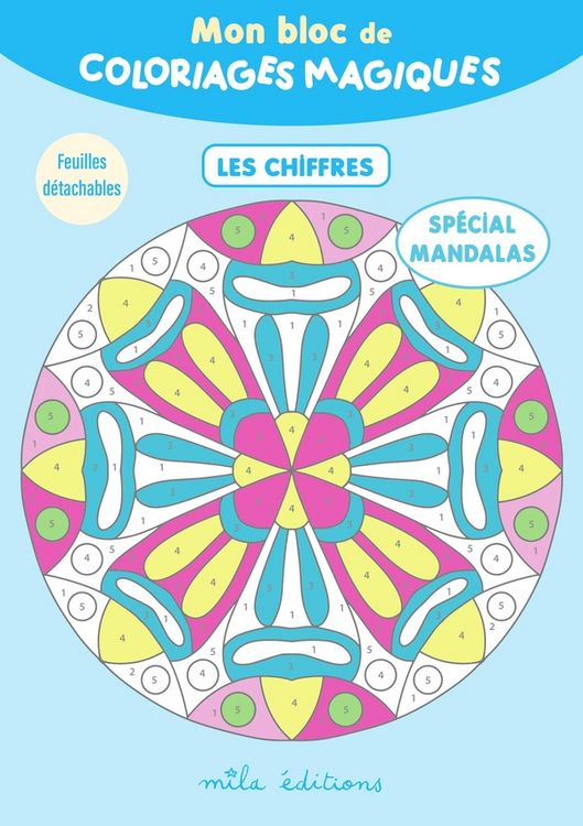 Produktbild: Mon bloc de coloriages magiques : les chiffres : sp&eacute;cial mandalas