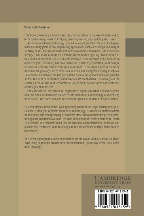 Produktbild: Adhesives in Civil Engineering