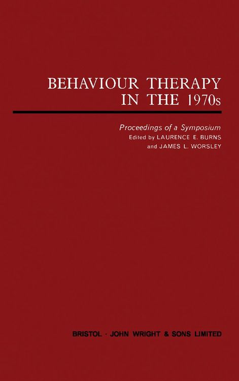 Produktbild: Behaviour Therapy in the 1970s