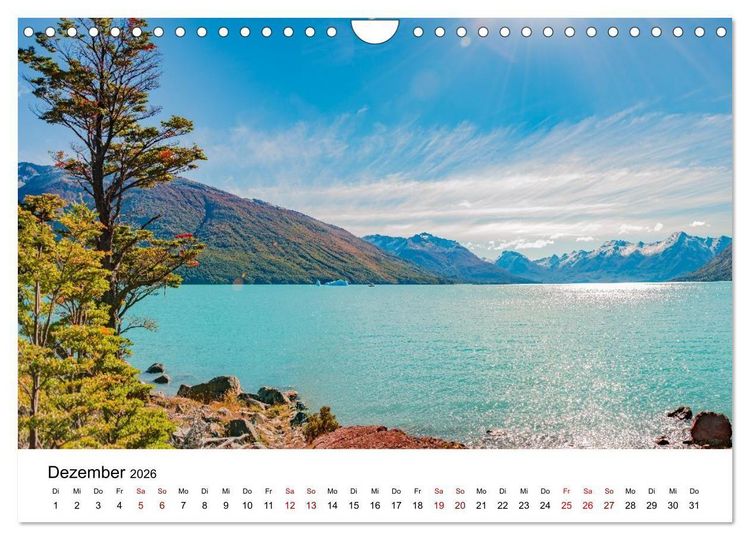 Produktbild: Patagonien, Los Glaciares Nationalpark: Perito Moreno Gletscher (Wandkalender 2026 DIN A4 quer), CALVENDO Monatskalender