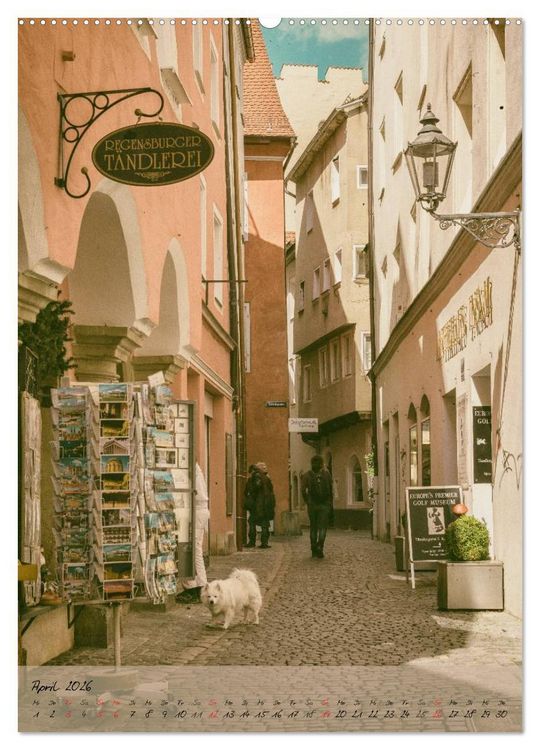 Produktbild: Regensburg - Charme der Altstadt (Wandkalender 2026 DIN A2 hoch), CALVENDO Monatskalender