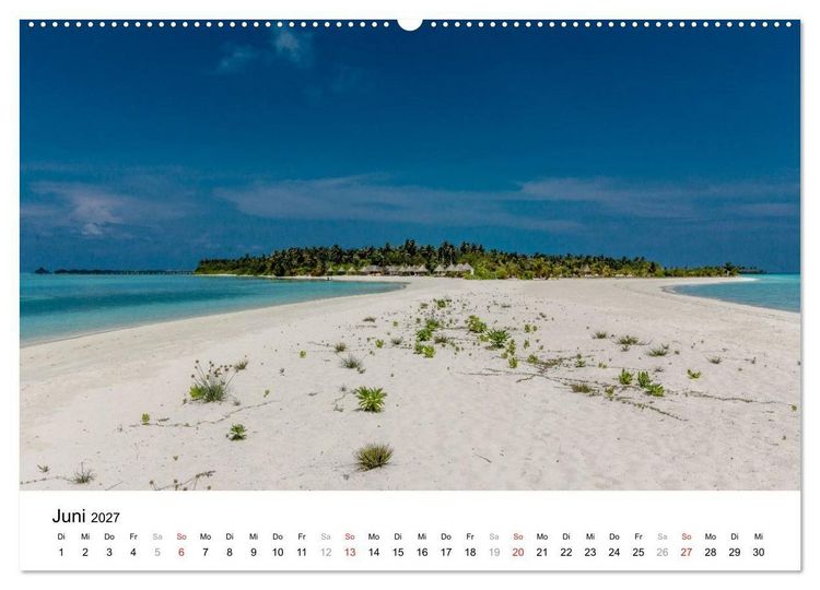 Produktbild: Malediven &ndash; Das Paradies im Indischen Ozean III (hochwertiger Premium Wandkalender 2027 DIN A2 quer), Kunstdruck in Hochglanz