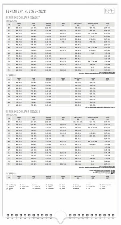 Produktbild: Familienplaner 26/27 Wand-Kalender 5-spaltig [Rainbow] 17 Monate