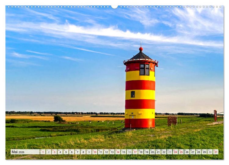 Produktbild: An der Nordsee, Urlaub im Norden Deutschlands (hochwertiger Premium Wandkalender 2026 DIN A2 quer), Kunstdruck in Hochglanz