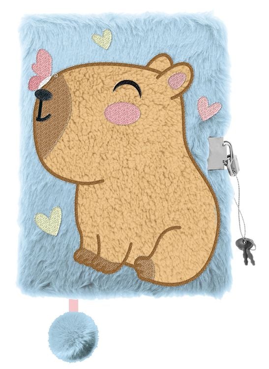 Produktbild: Tagebuch Pl&uuml;sch Premium "Capybara", DIN A5